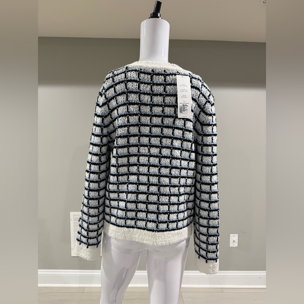 $648 VERONICA BEARD
Lavigne Tweed Knit Jacket size M - Picture 9 of 11